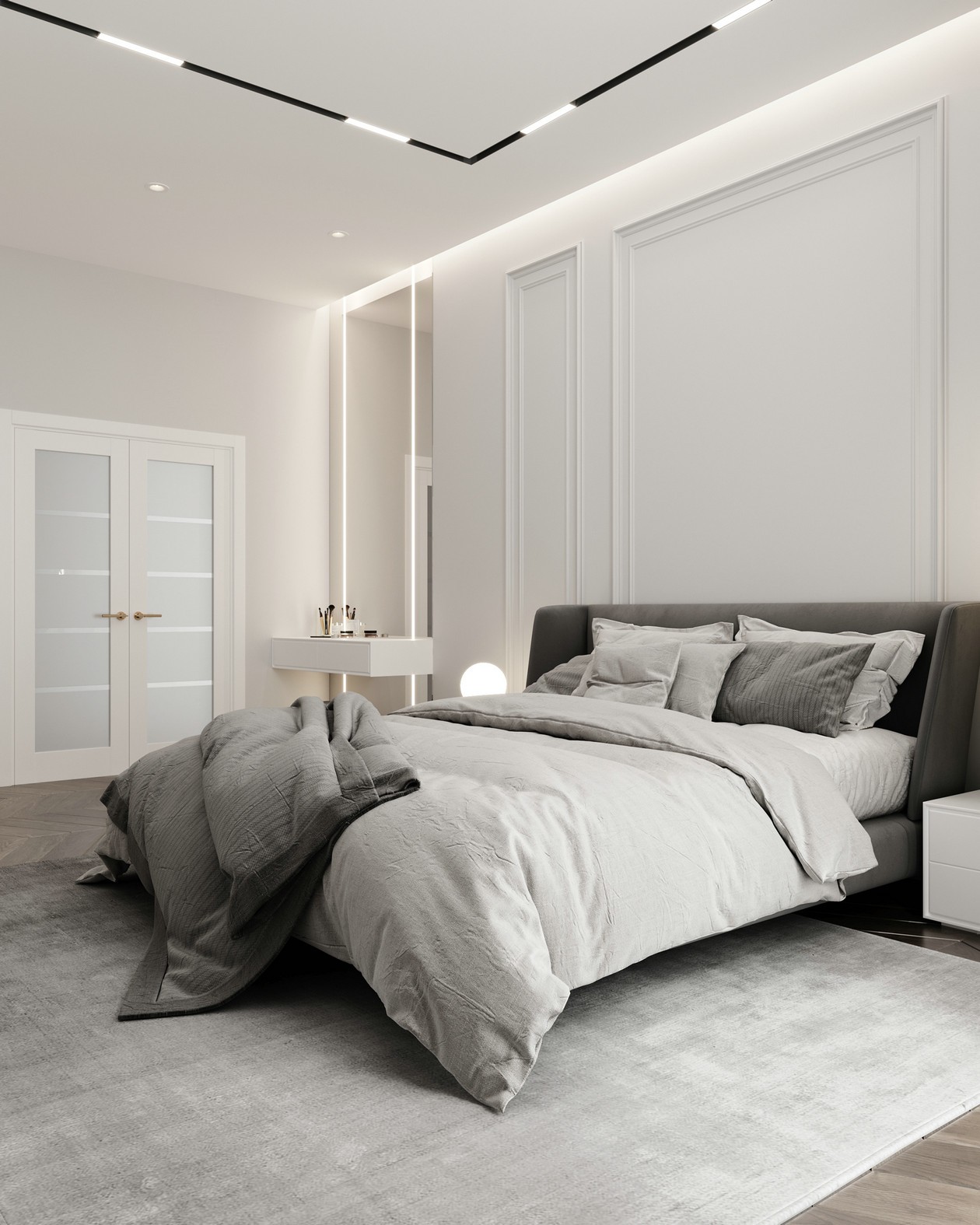 白+灰极简风，让空间更有“型”！-6