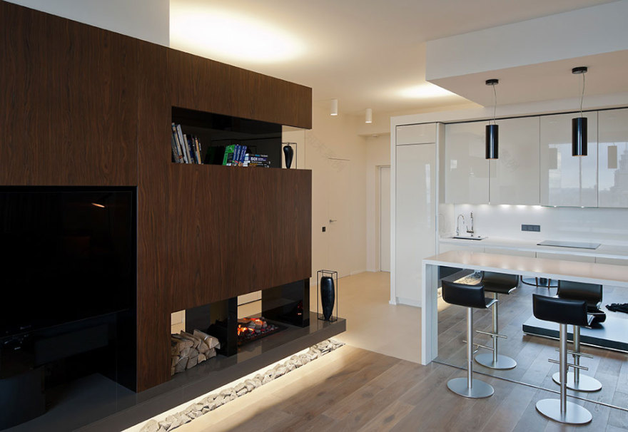 莫斯科带全景窗公寓室内设计项目丨俄罗斯莫斯科丨Алексей Николашин(SL*project建筑师)-13