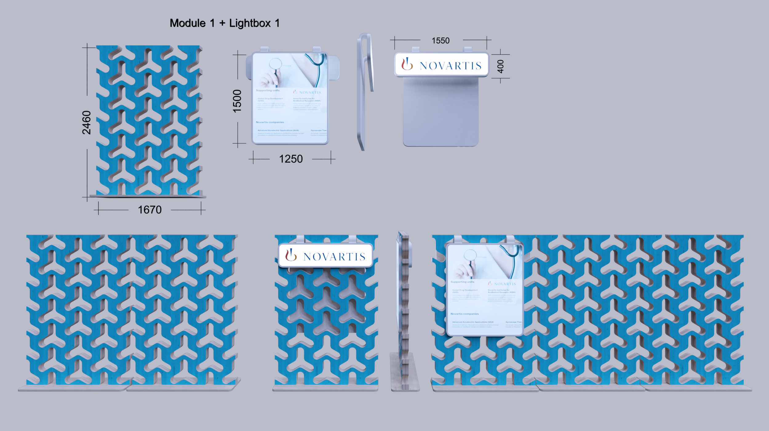 Novartis. Modular exhibition stand, 72 sq.m.-11