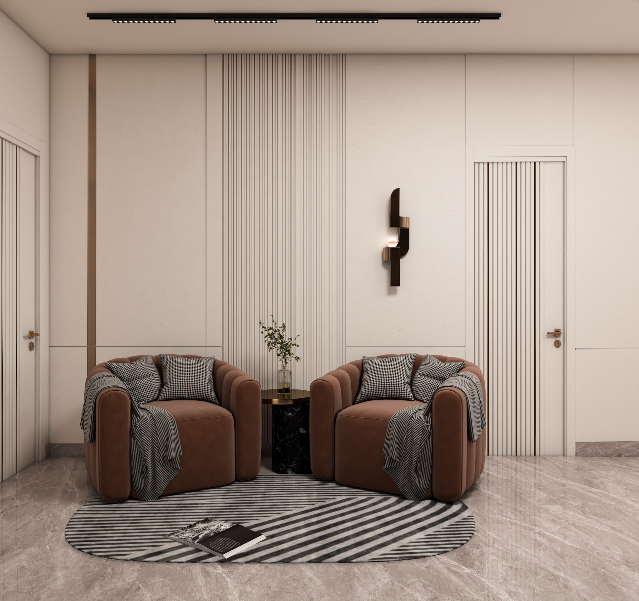 Livingroom & Corridor 室内设计丨埃及丨Elite interiors-11