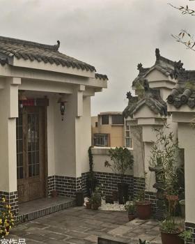 汉唐风雅致小院，原木绿植共融自然