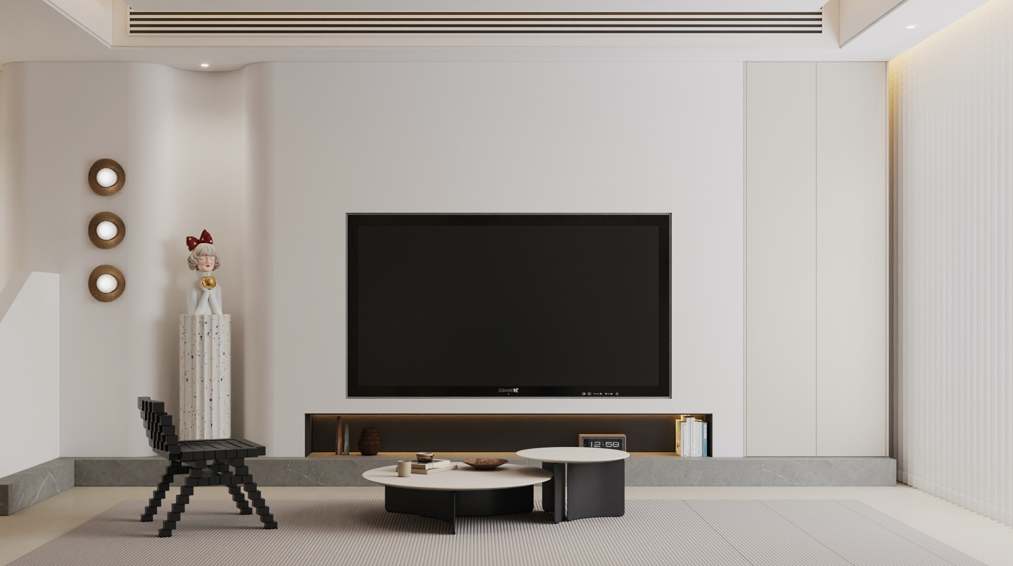 武汉-河畔花林-现代简约风格别墅设计-1