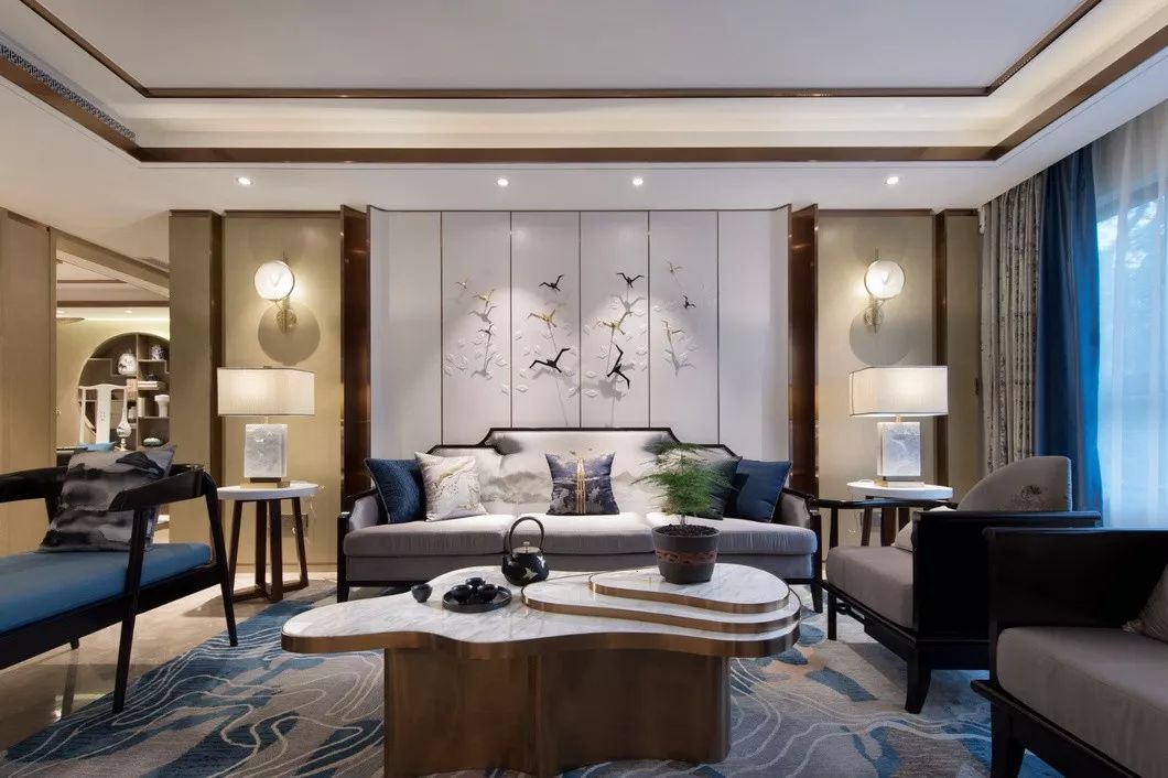 常德壹号府·新中式风格样板房设计丨中国常德丨伊派软装设计-6