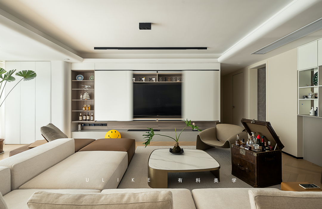 现代温馨家居,圆弧与暖色的完美融合丨YIM DESIGN-14