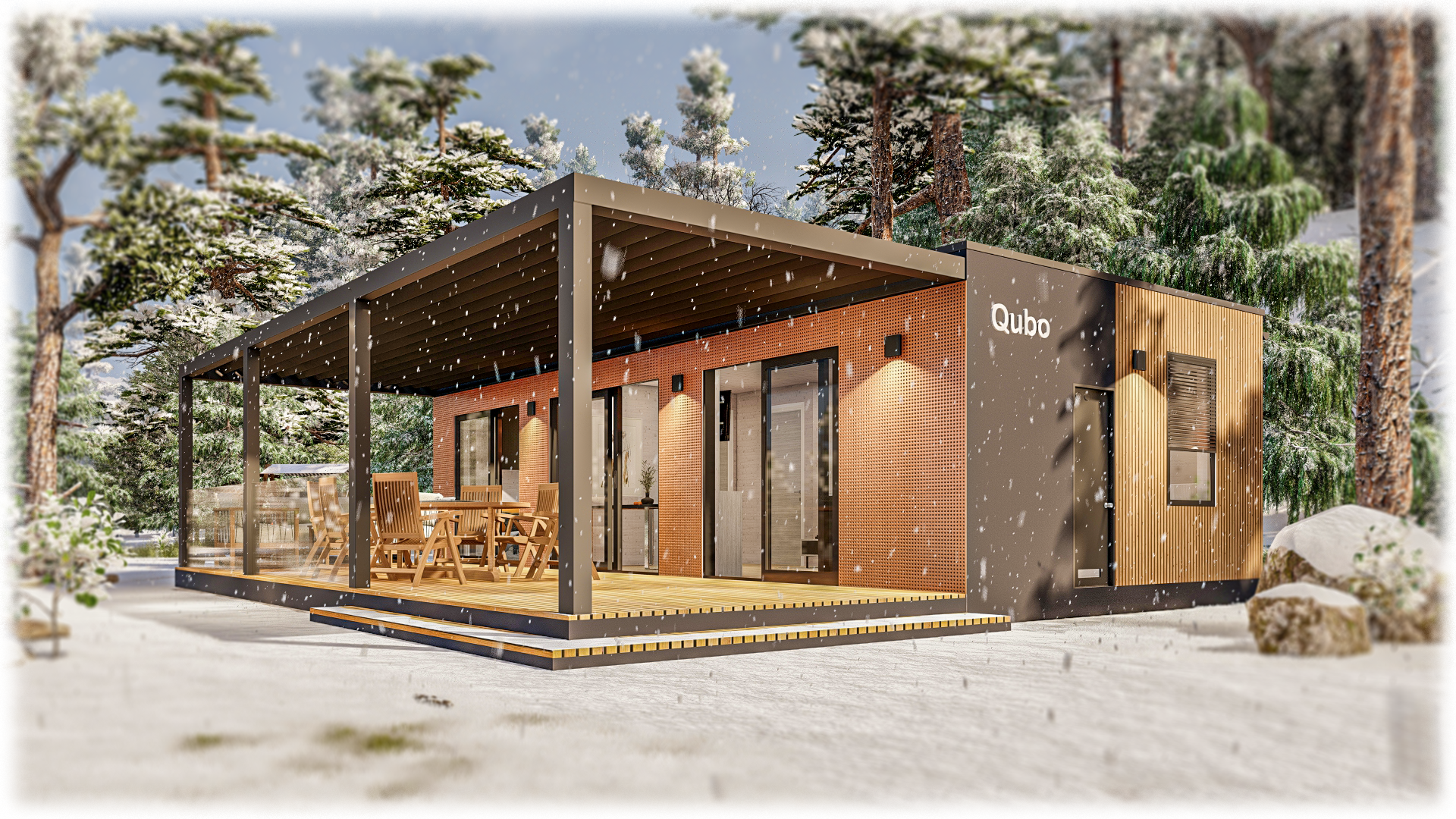 Qubo, Mobilne Hiše, 3D model, Design & Visualization-28