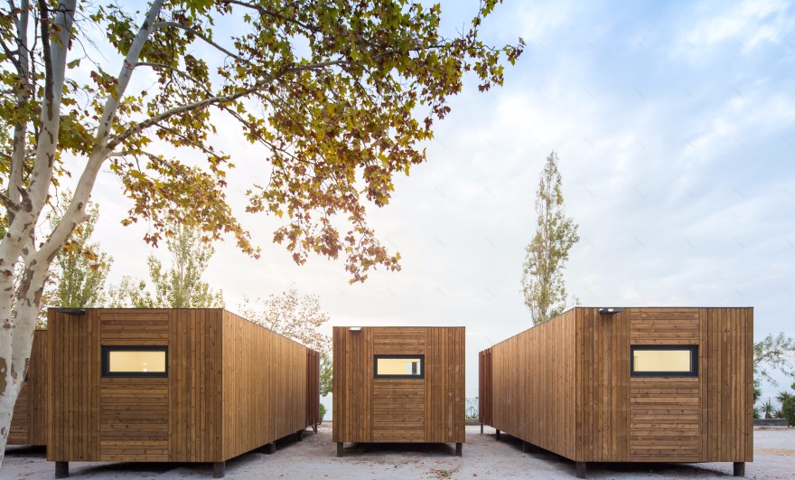 葡萄牙木质模块化“树屋”营地-22