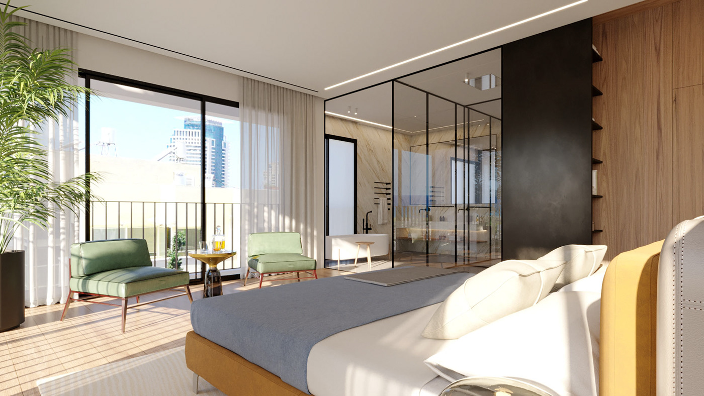 特拉维夫摩天公寓丨以色列特拉维夫丨Bar Orian-11