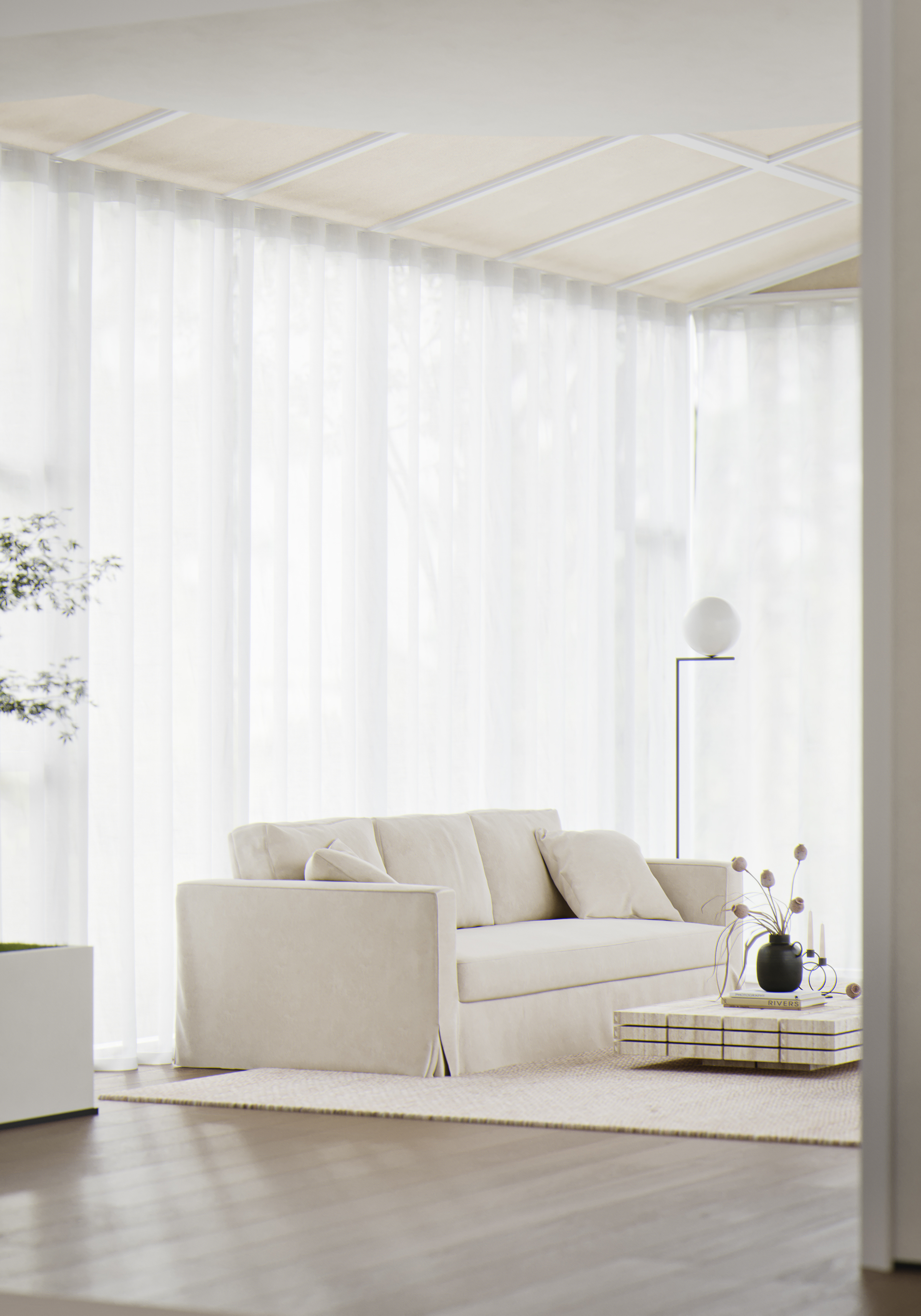 白色别墅丨渲染表现-1