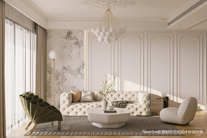 雅居乐花园三居120平米优雅法式装修案例-13