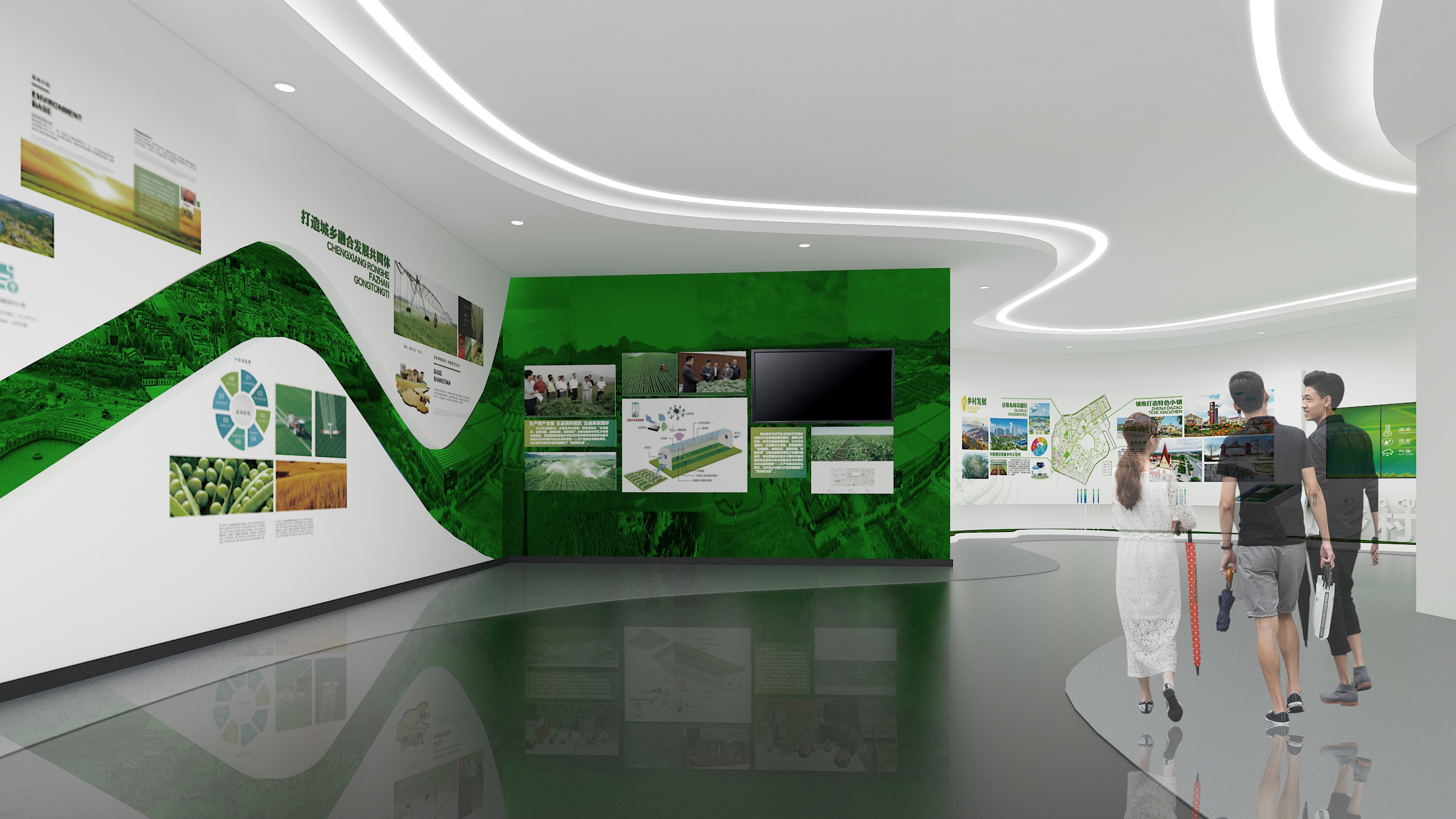 某区城镇融合展厅丨水经筑设计事务所-12