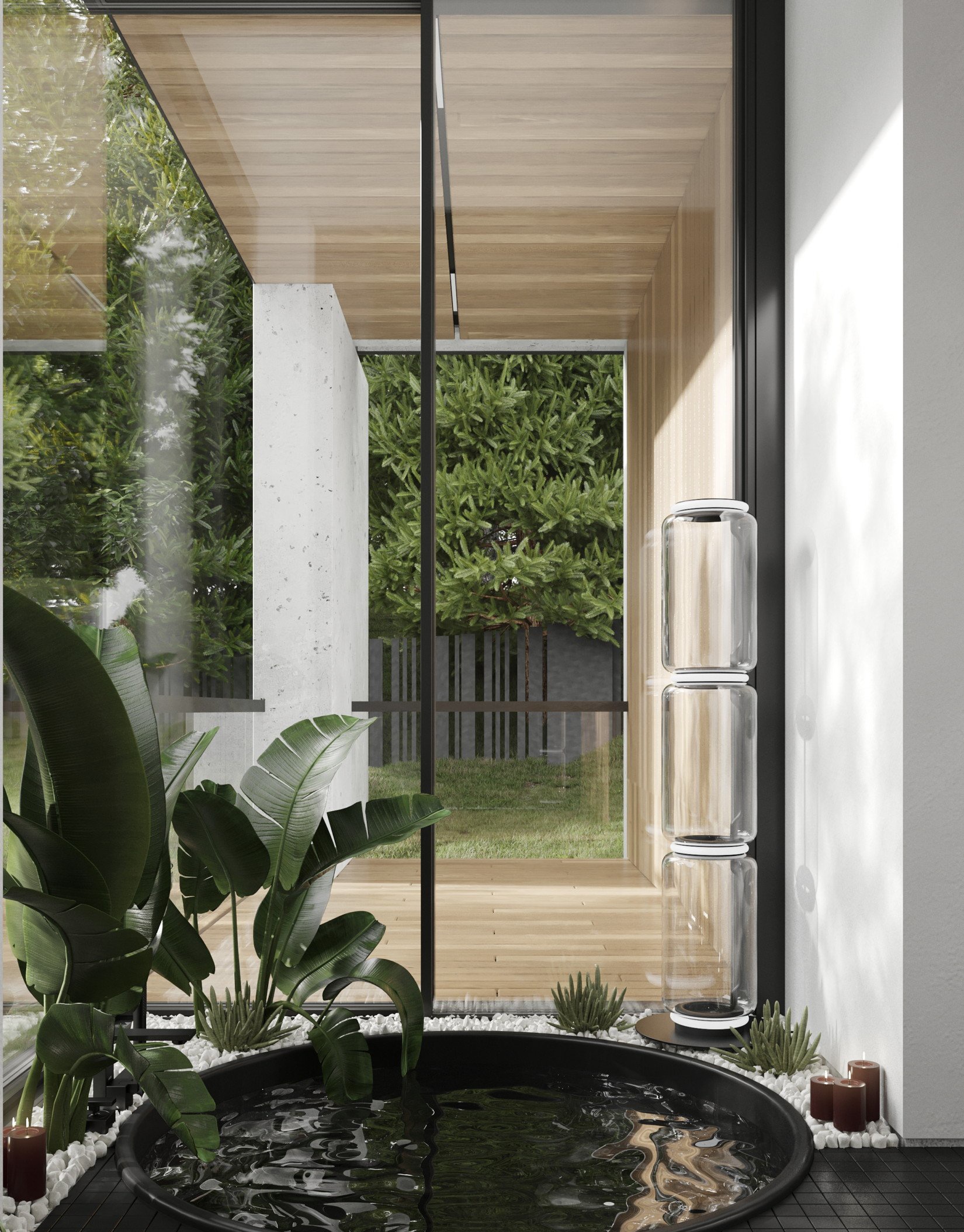 352㎡深色系住宅设计 超有品味的设计-18