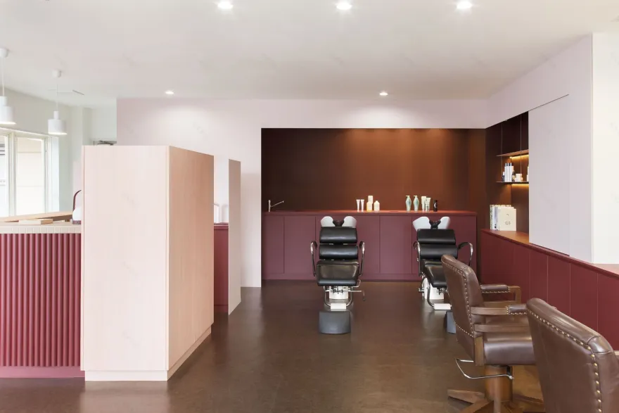 日本 KHairsalon 粉色空间丨日本三重丨PANProjects,mok architects-12