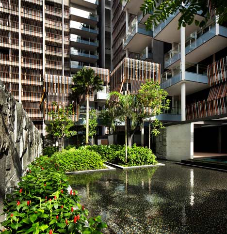 Raised outdoor cabins connect to Goodwood Residence apartments by WOHA-10