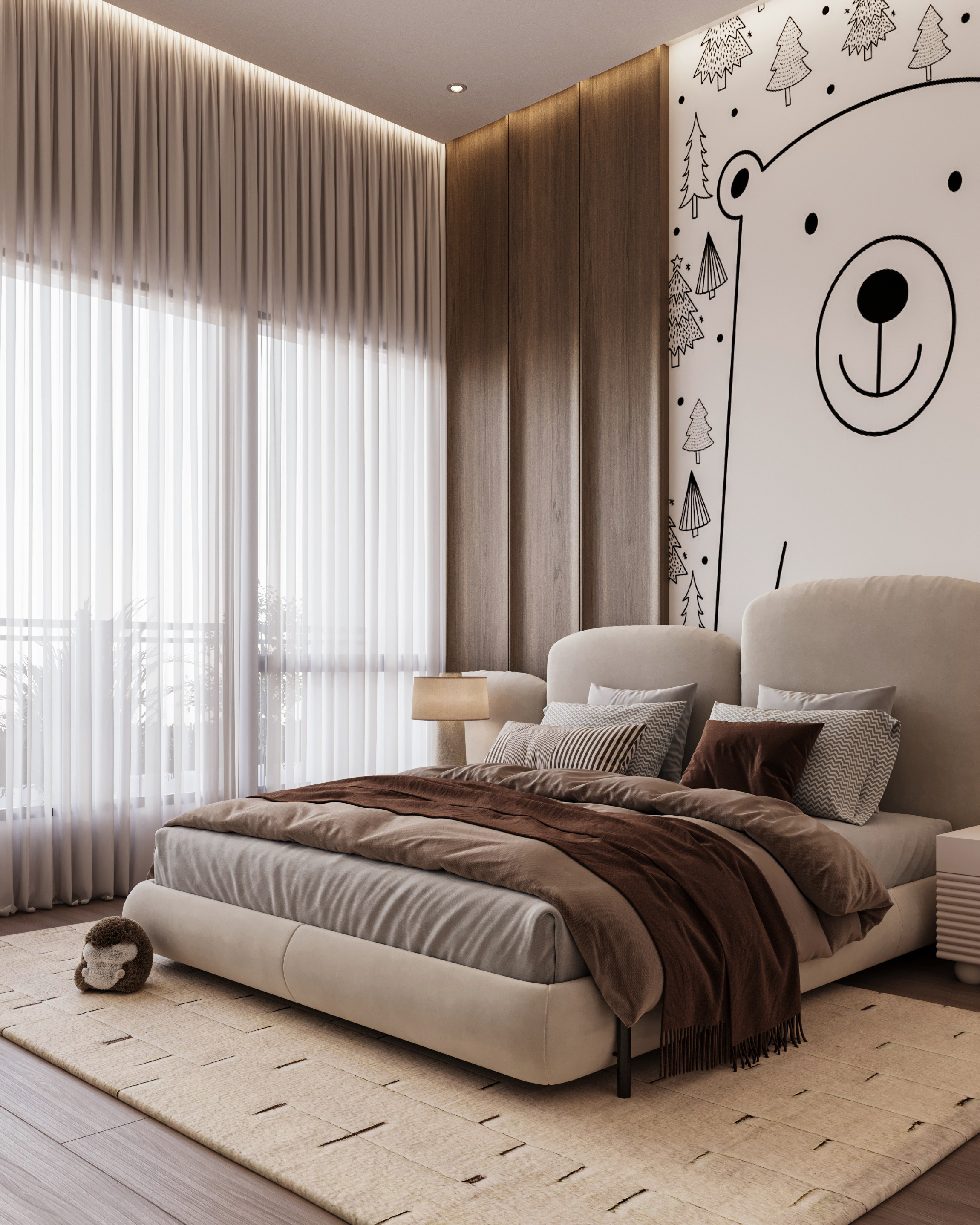 Boy Bedroom 室内设计项目丨阿联酋迪拜丨Huda Elturky-9