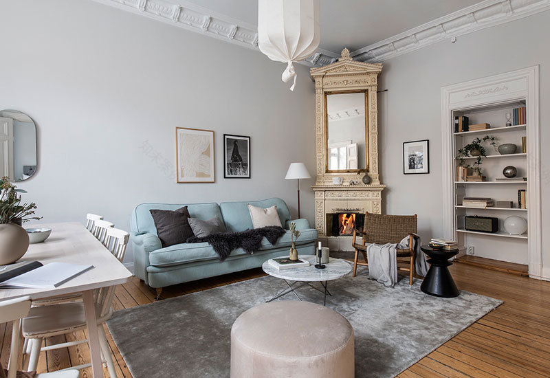 瑞典公寓 | 古典与现代的完美融合-14
