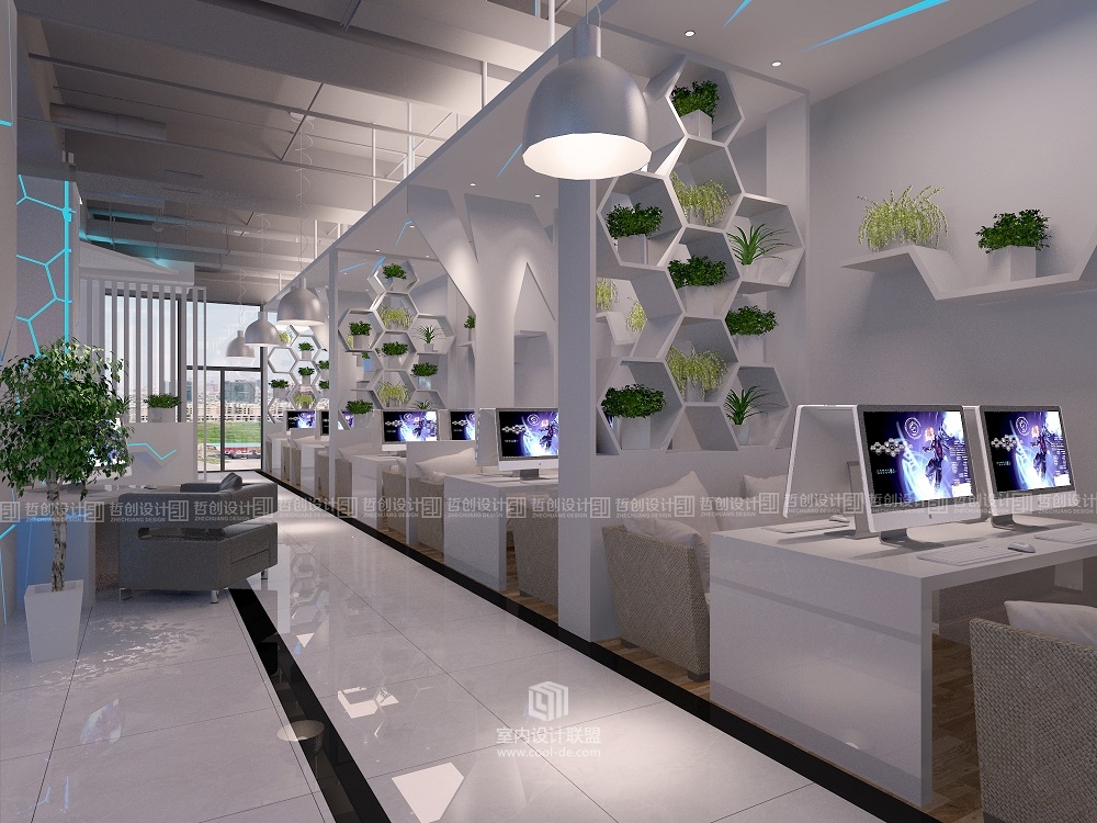 昆明专业网咖装修设计效果图分享 昆明网咖装修设计-23