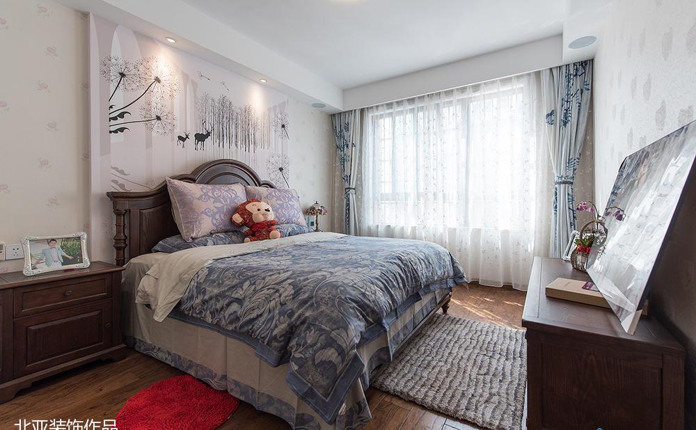 地中海风格 120㎡家居设计,白色调与蓝色元素打造浪漫空间-2