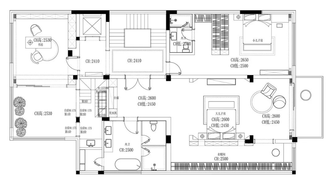 1000㎡别墅 | 星空影院+桑拿房的极致舒展。-8
