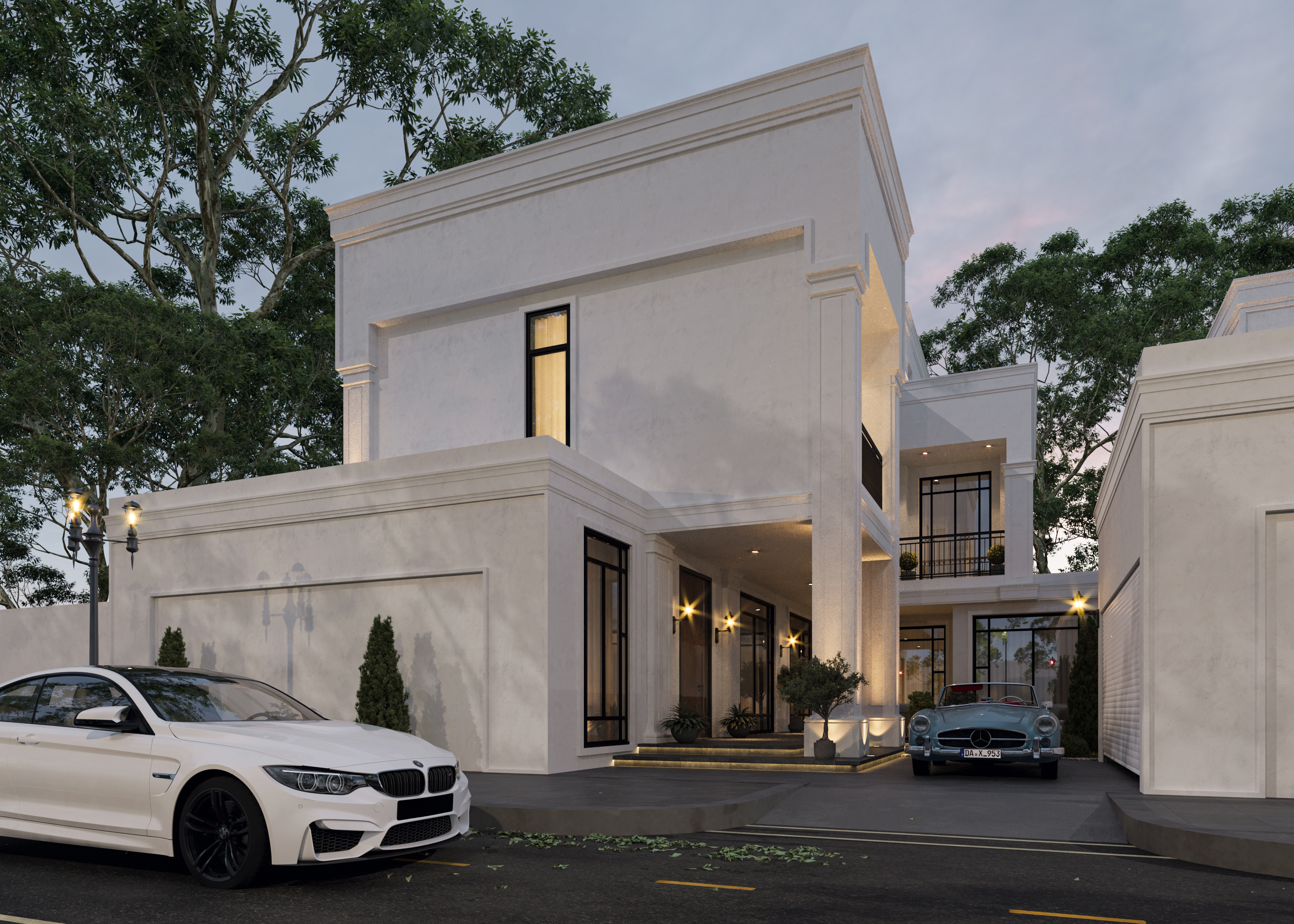 新古典主义别墅外观丨Sketch Design-21