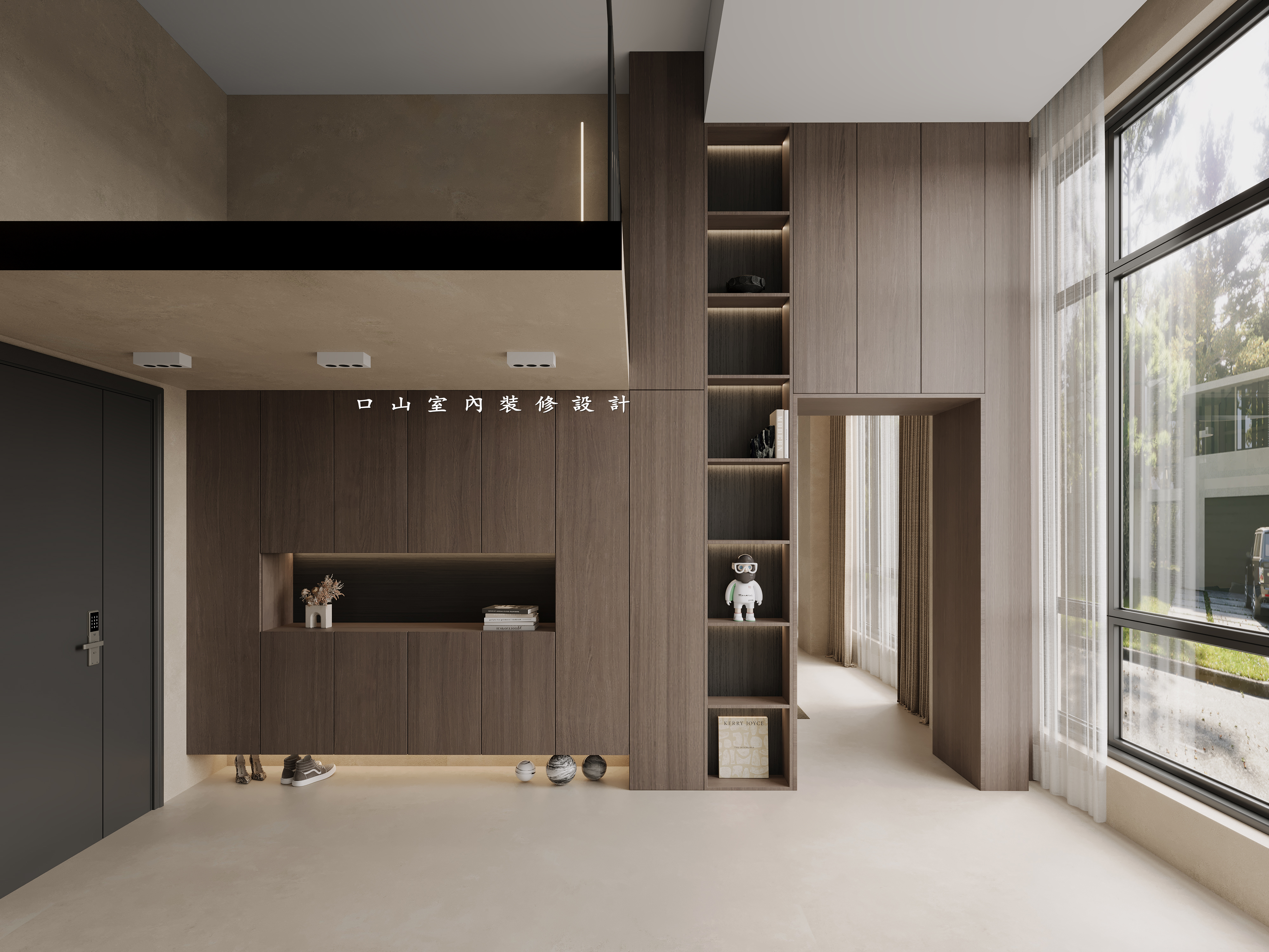 深圳口山设计：龙岗极简原木复式，有品位的业主的选择-0