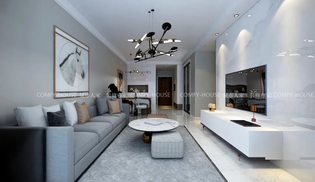 简约日式原木风,打造温馨百平米空间-3