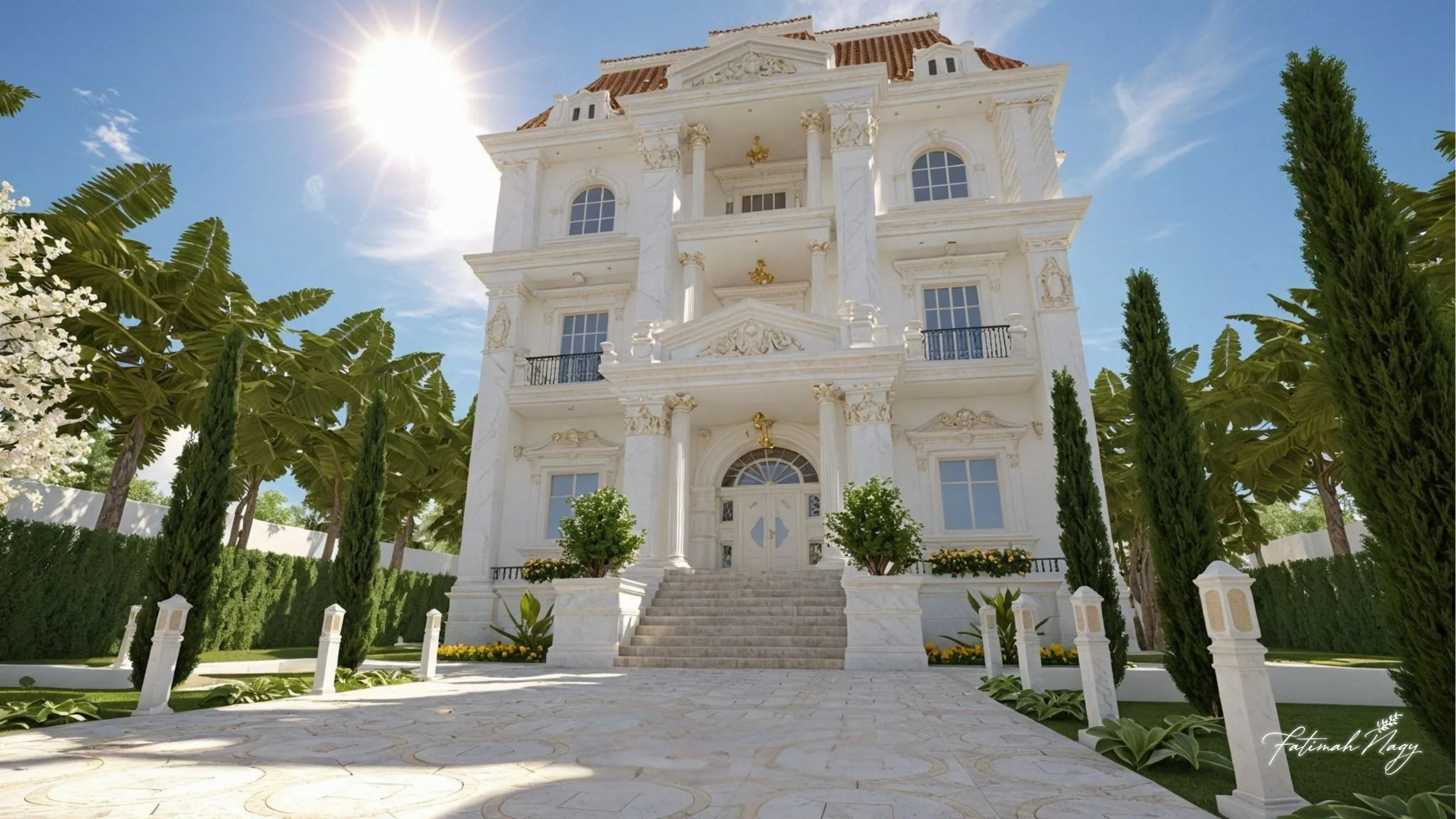 Classical Villa – 3D Landscape Design-3