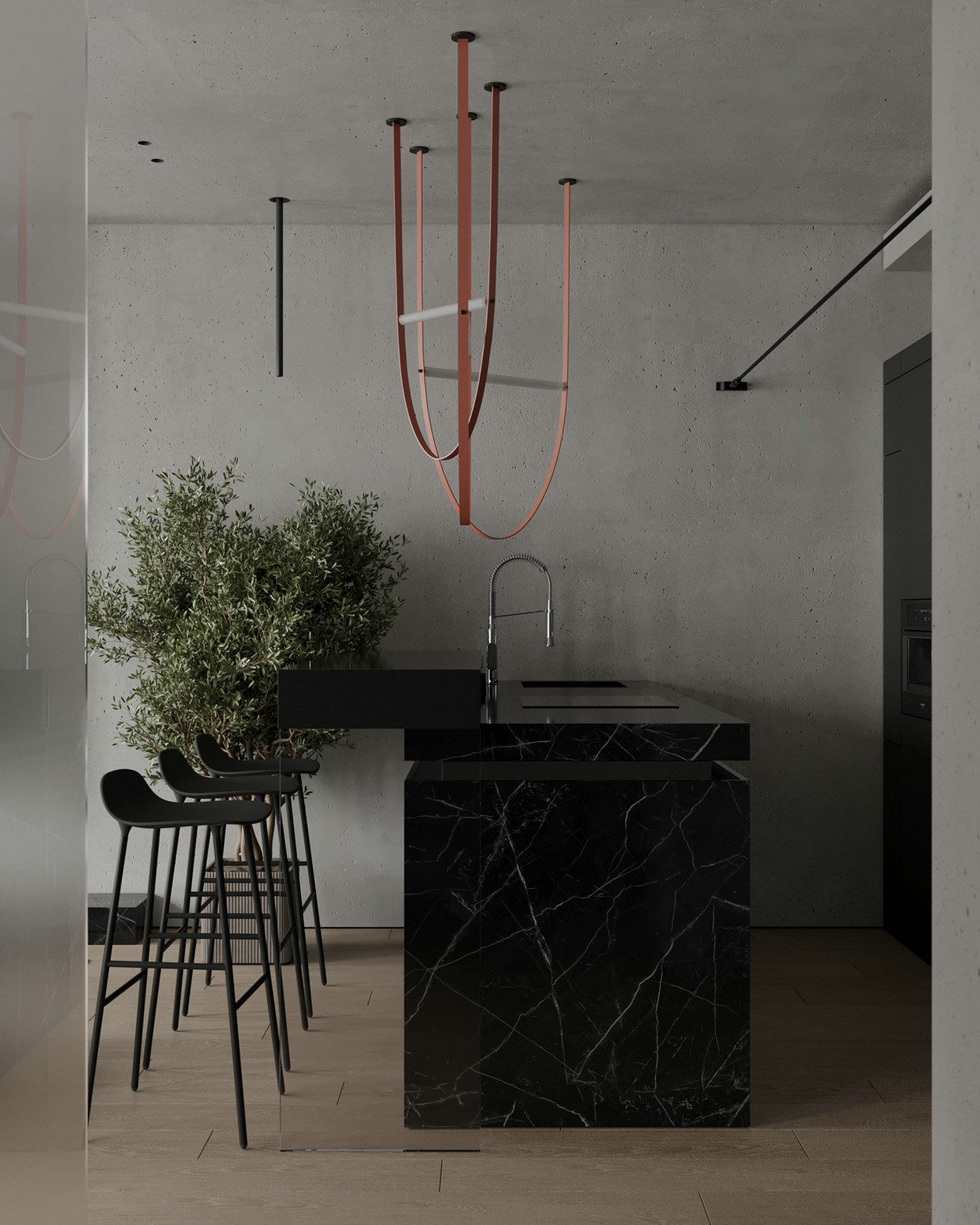 俄罗斯小空间公寓设计 成熟之选，沉稳中带有一丝精致-4