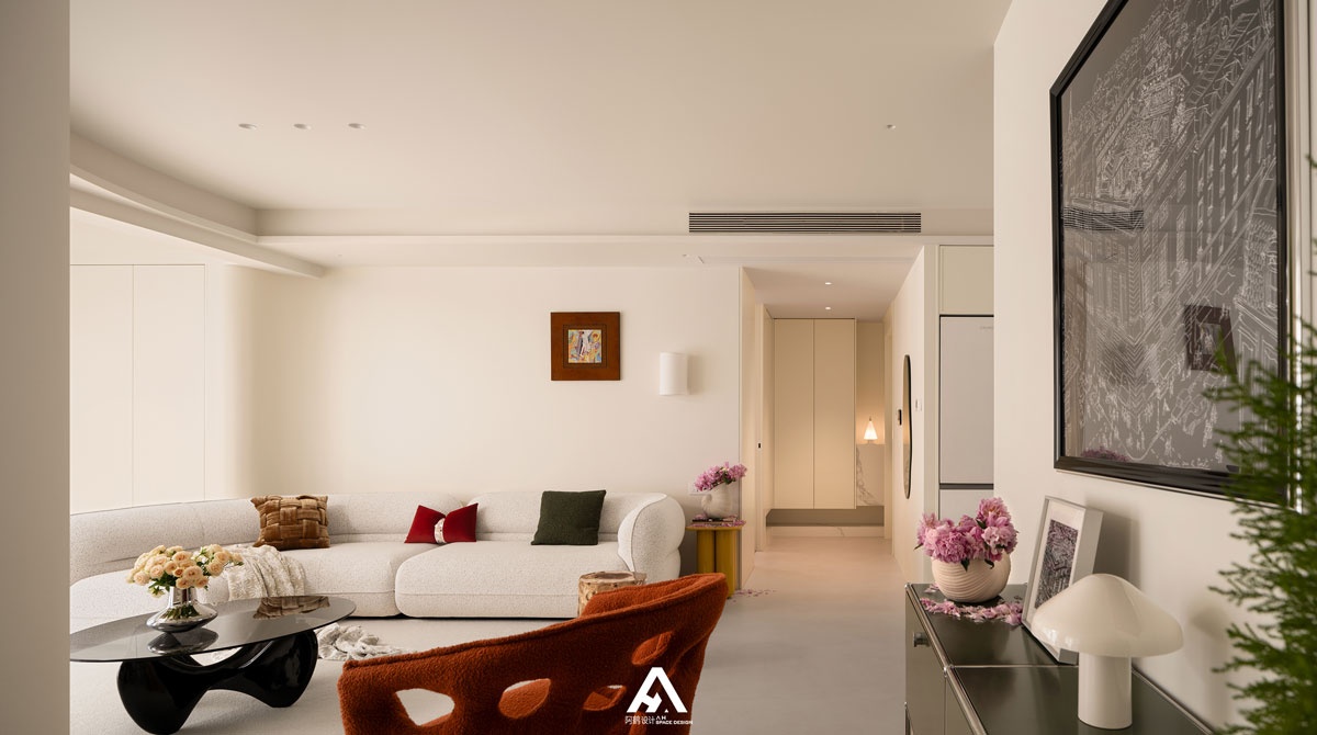 自带清凉感的家,淡彩绿意丨南昌阿鹤设计-7