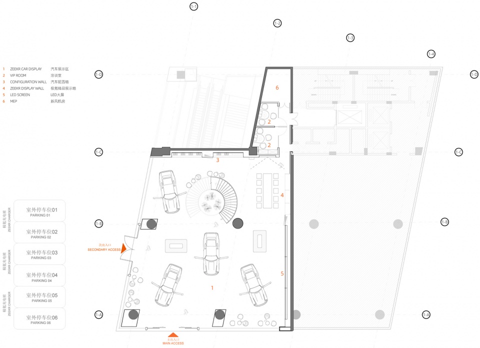极氪中心·成都太古里 | 科技金属与竹景共生的都市会客厅-57