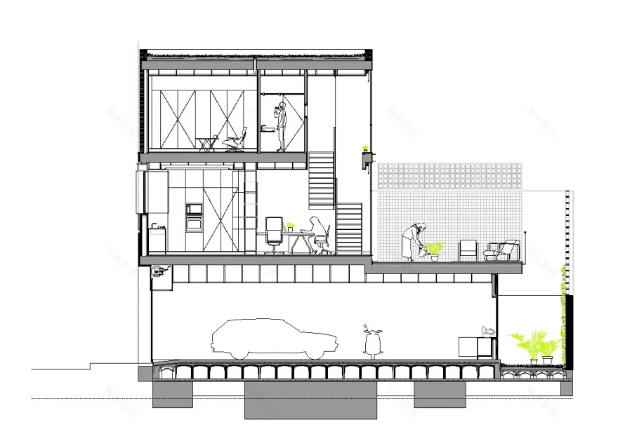 西班牙 Novelda luxury 私人住宅 | 三层空间与户外庭院完美融合-31