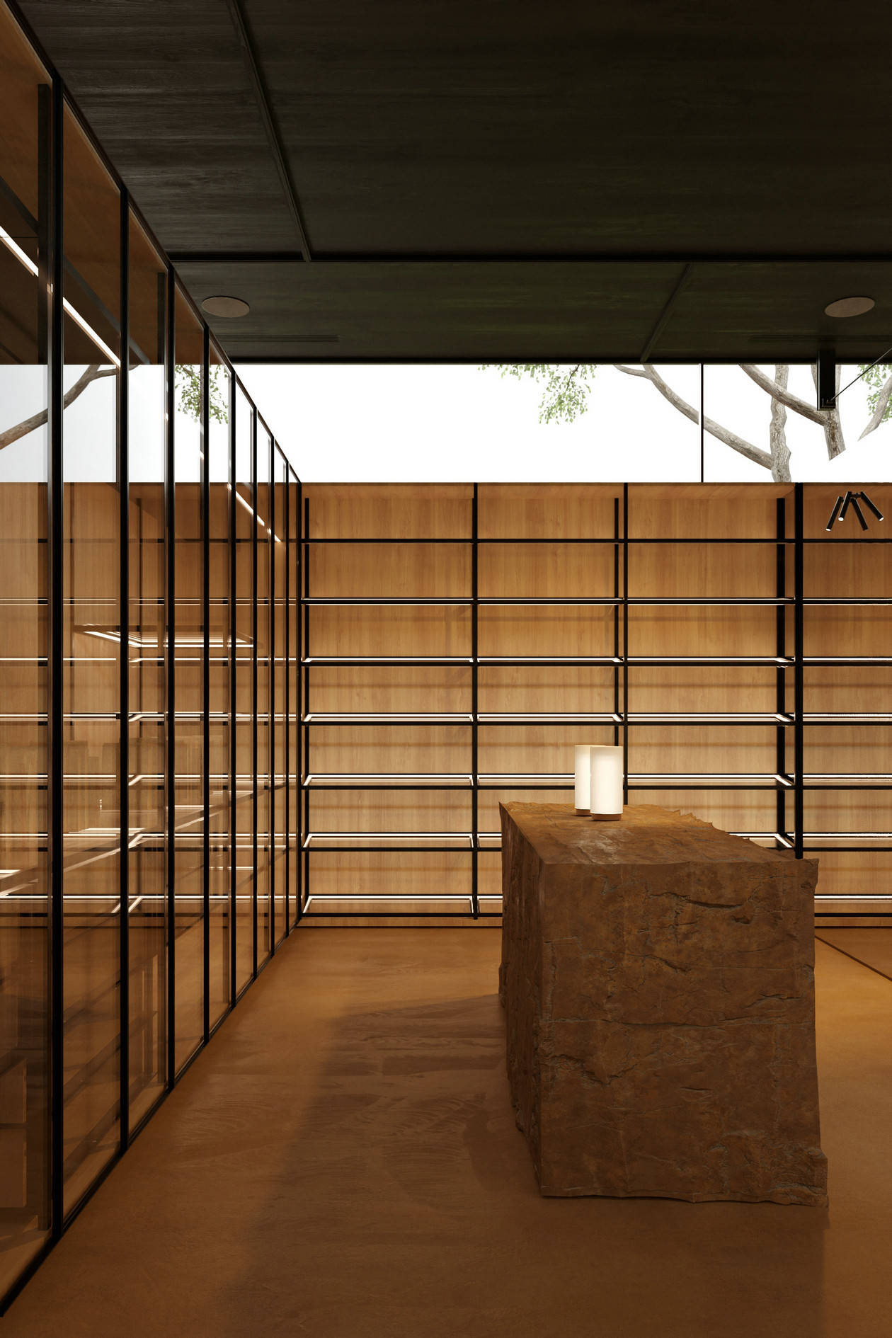 暖色极简空间设计丨Igor Sirotov-31