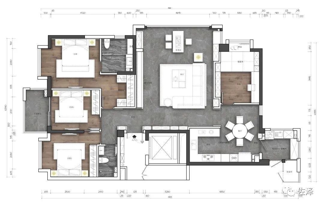 首开融侨首融府 160㎡现代简约风,洪启成团队打造安静生活空间-23