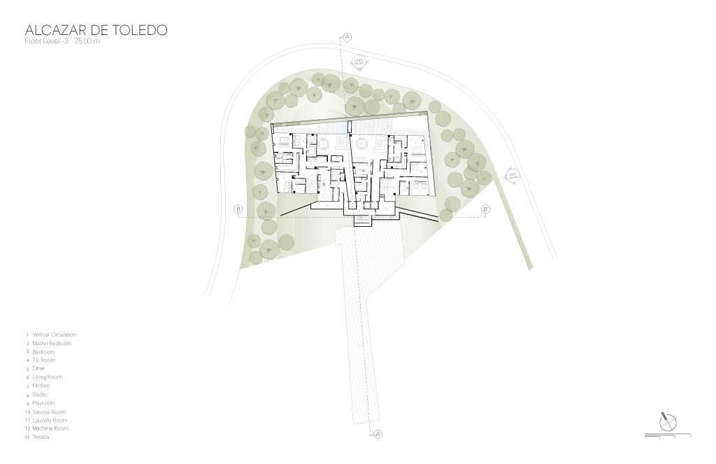 墨西哥城折叠空间豪宅,融入自然的线性设计-30