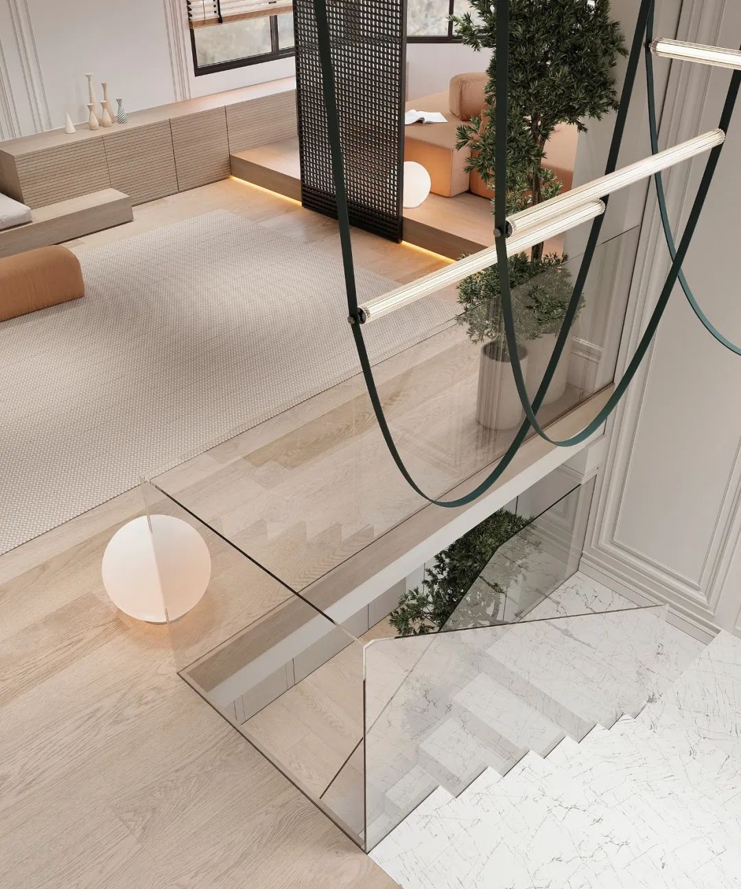 巴塞罗那现代轻法式住宅丨西班牙巴塞罗那丨Alex Tolkachev-43