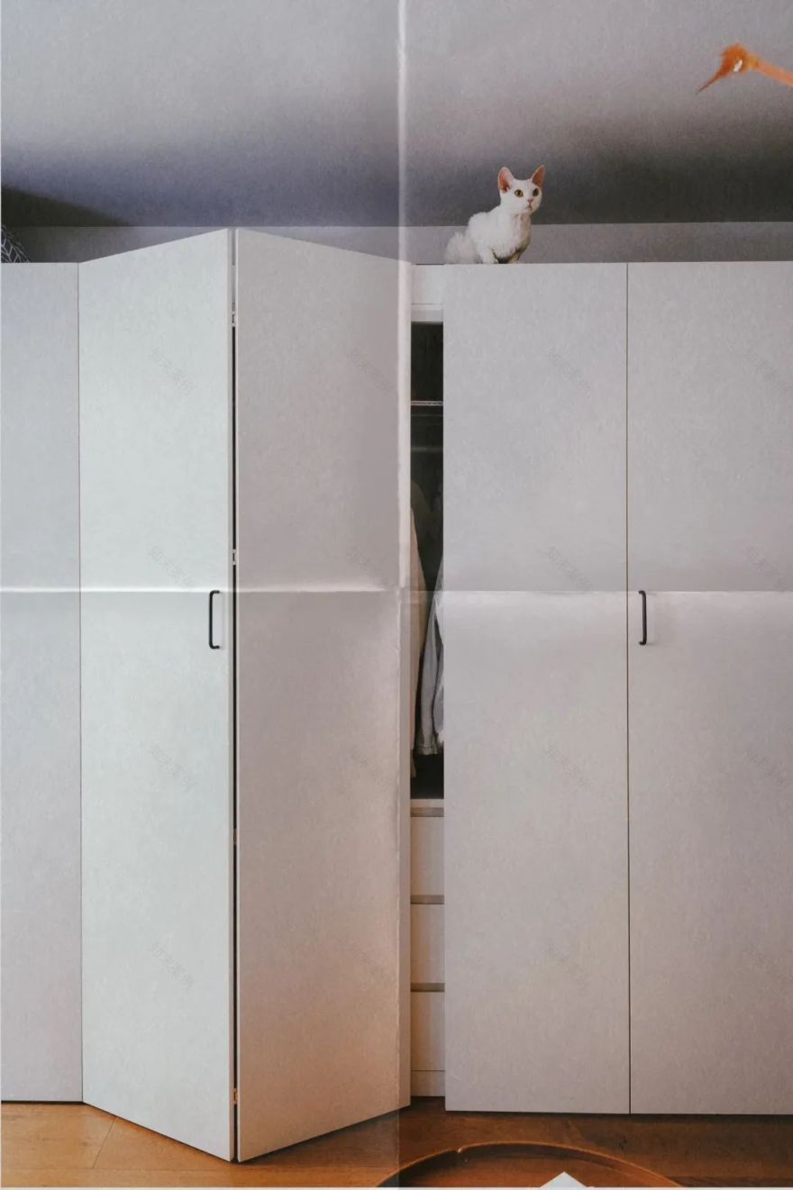 44㎡的治愈宇宙:一人四猫的共生乐园,小户型里的极致温柔-118