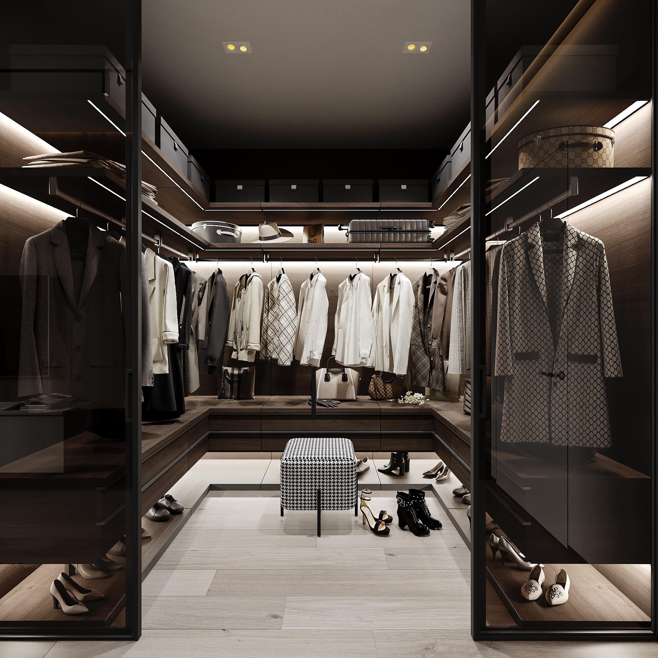 Modern dark apartment-18