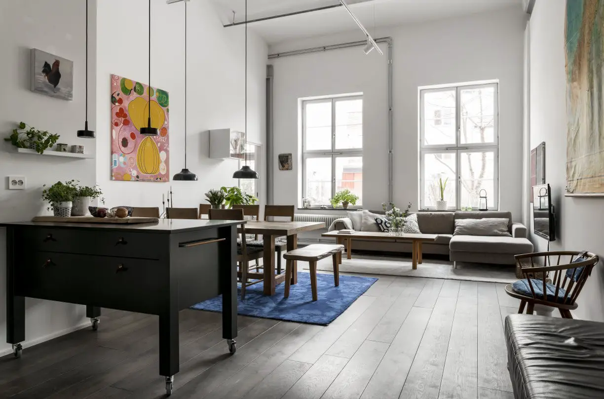 瑞典工业风公寓 | 湖畔旧厂房的华丽转身-4