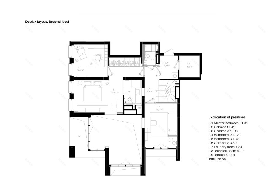 带露台的河景复式公寓丨俄罗斯新西伯利亚丨Brusnika Design-21