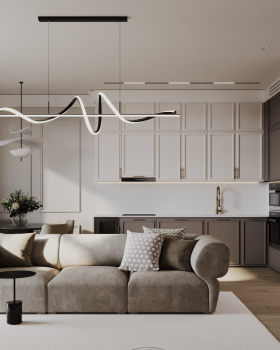 An apartment for a family