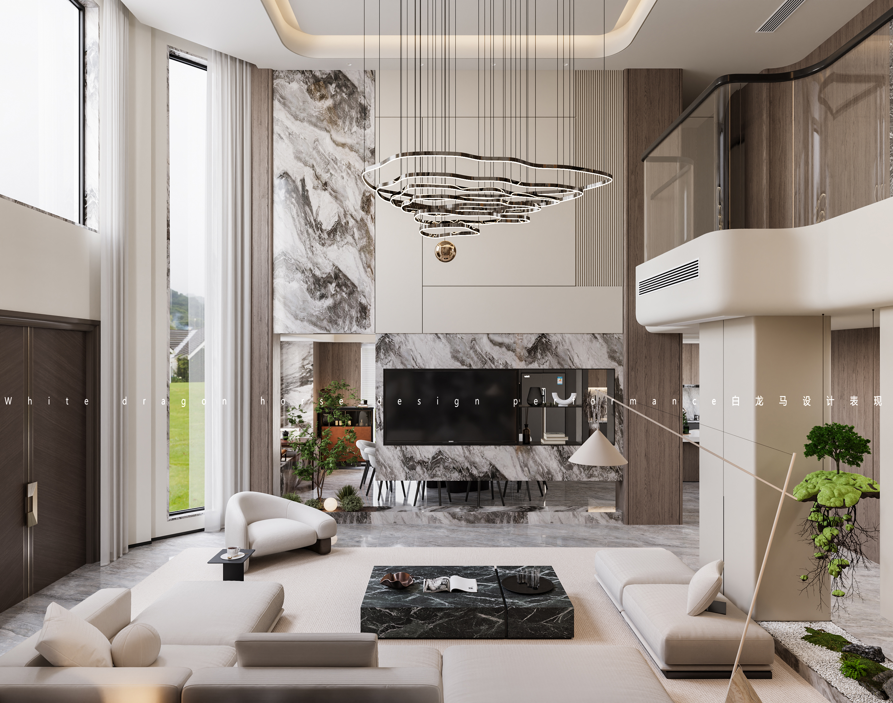 意式别墅家装效果图-2