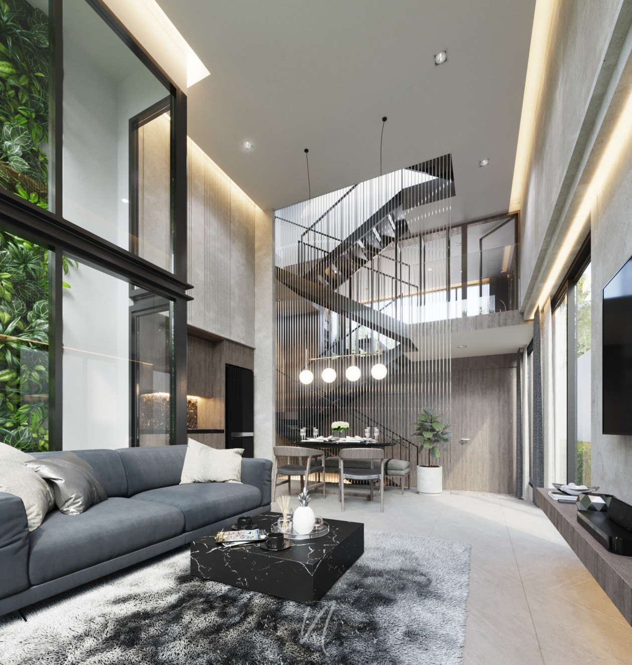 泰国，联排别墅效果图+完工实景！-1