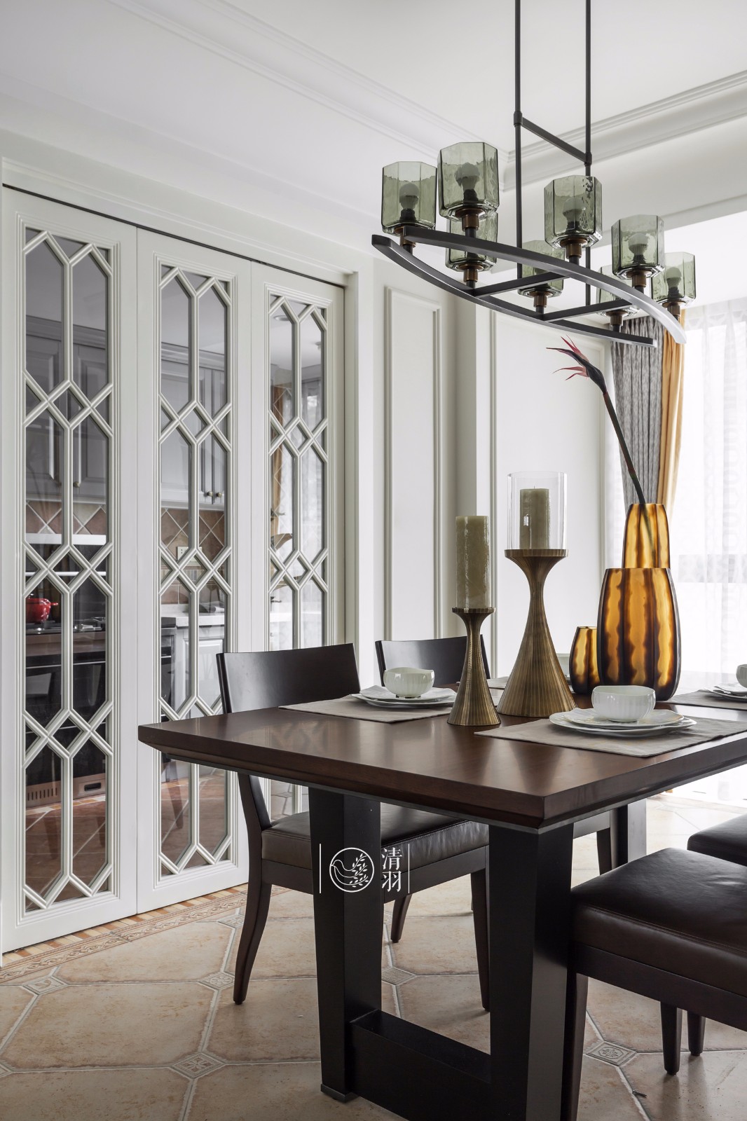 平层丨暗香疏影·成都177㎡美式住宅  清羽设计-21