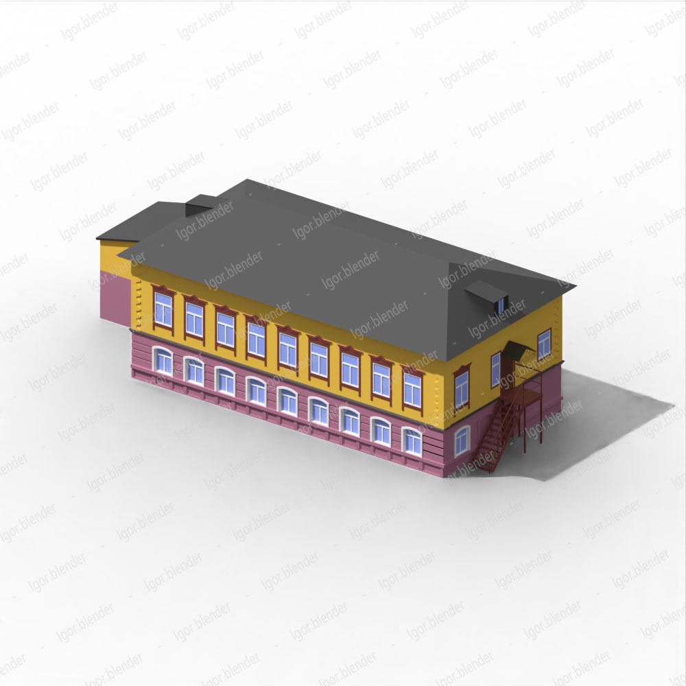 LowPoly экстерьеры в изометрии-4