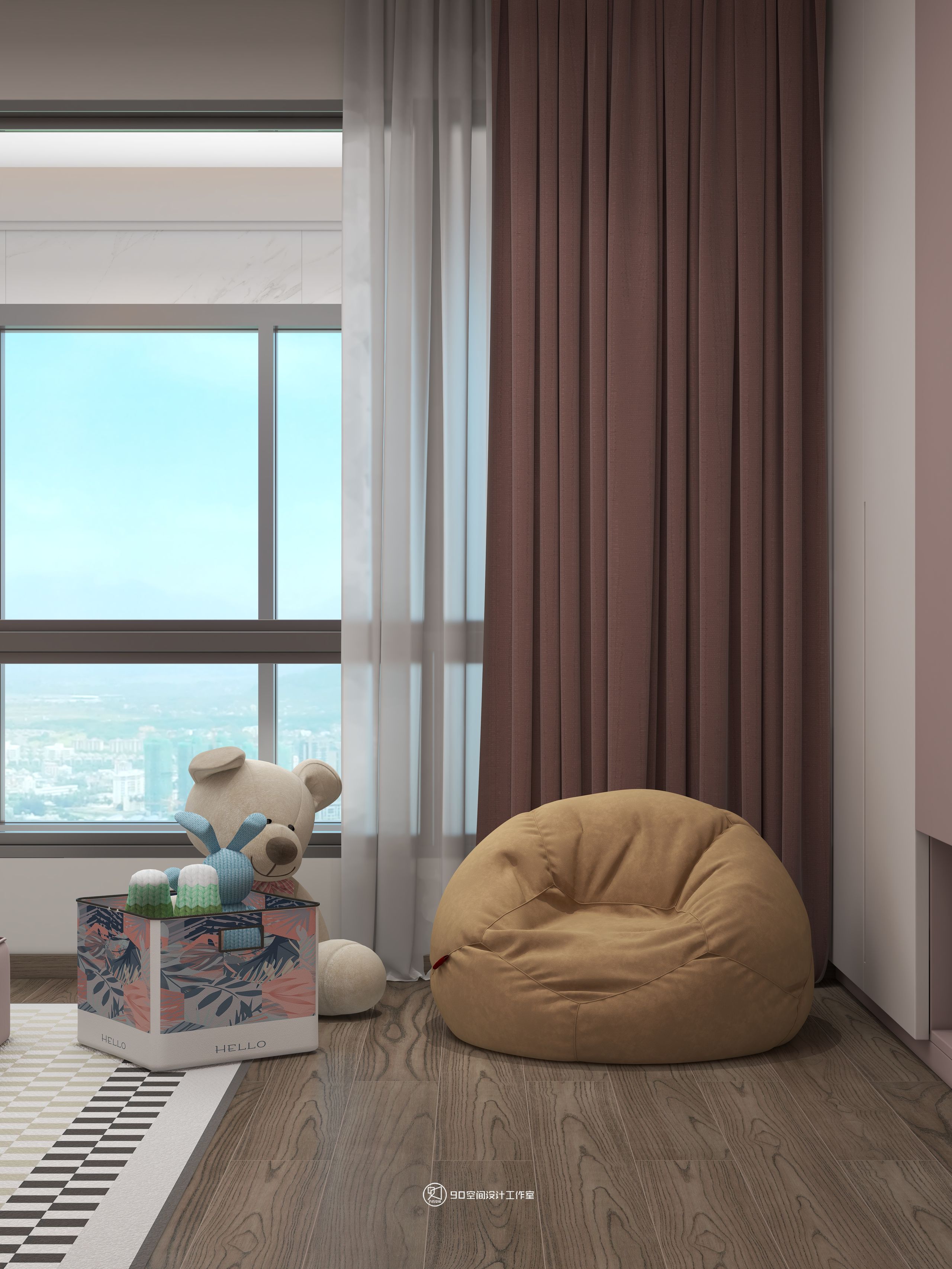 海市蜃楼现代轻奢风格挑高别墅设计丨90 空间设计-51