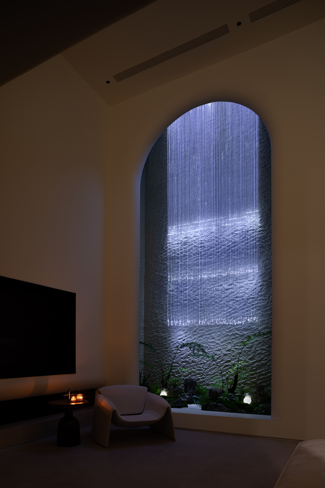 光之瀑布挑空别墅丨中国金华丨涵舍空间设计-22