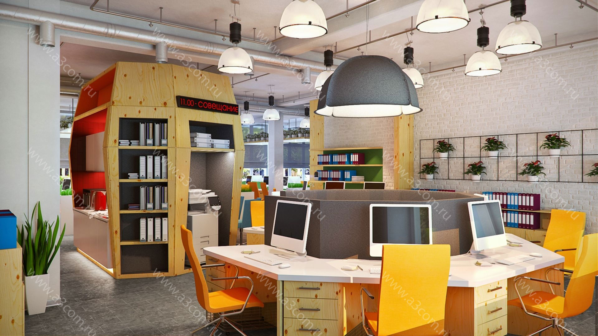 公司Banко位于莫斯科公园广场的办公室设计项目丨俄罗斯莫斯科-1