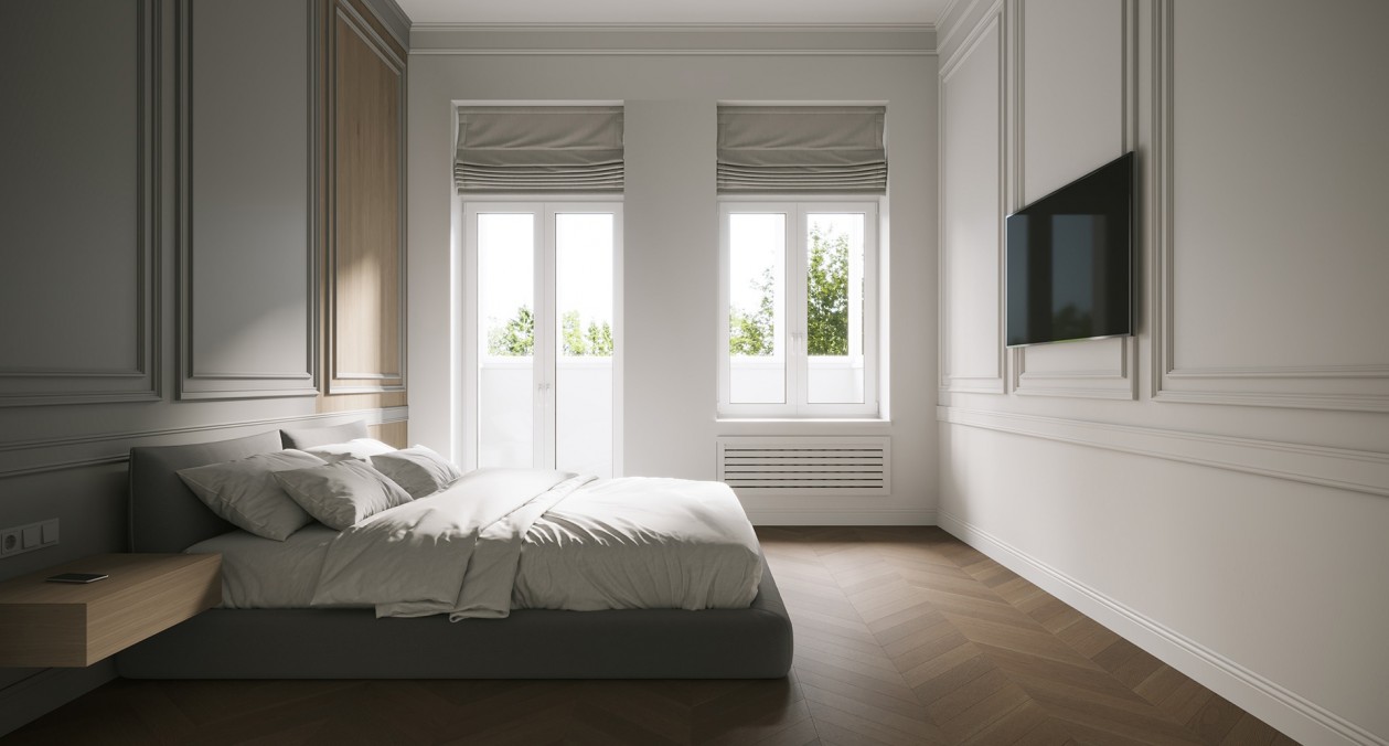 金色+象牙白，明亮舒适的现代感公寓-14