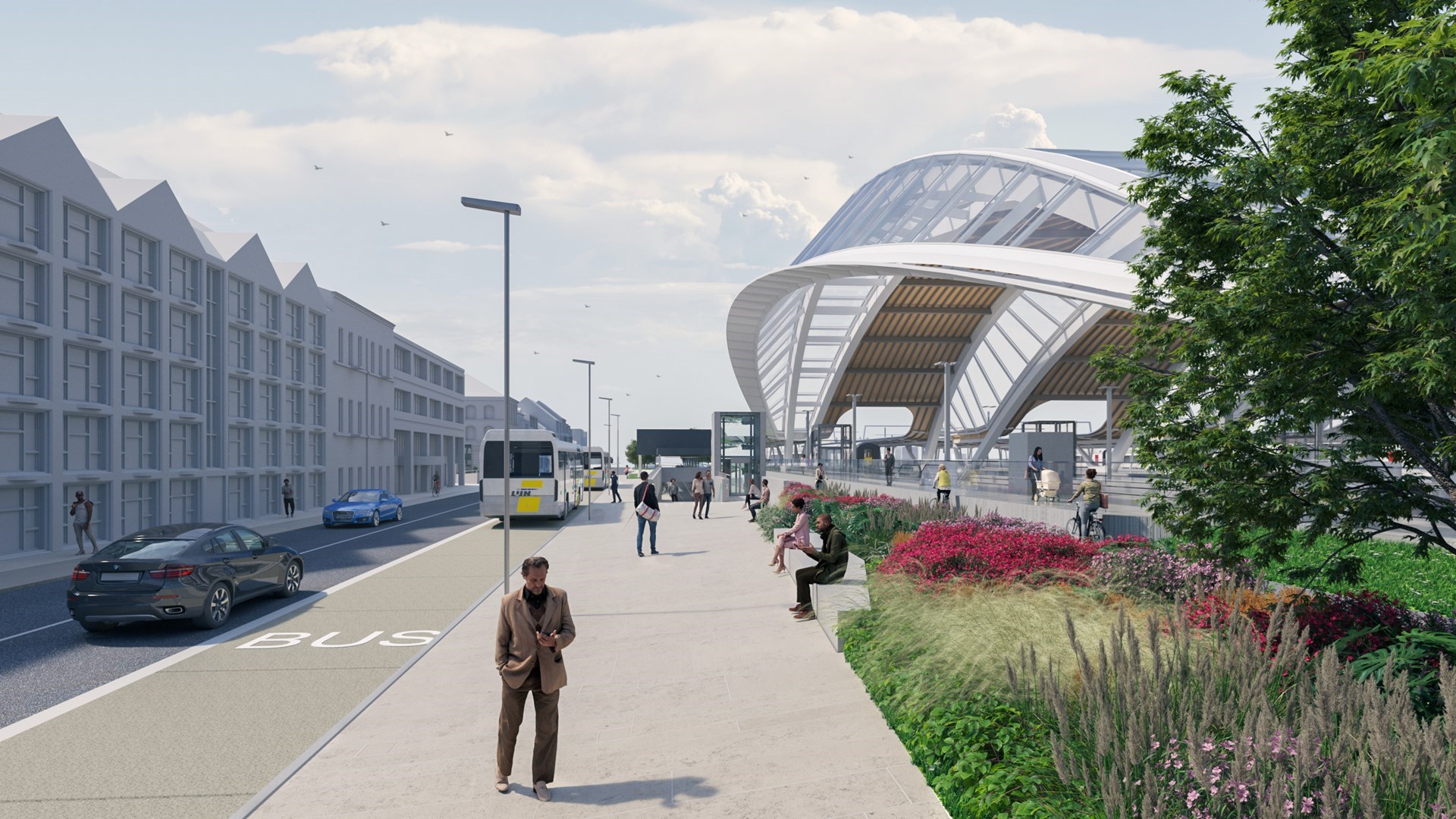 Kortrijk新火车站建筑及周边设计项目-9