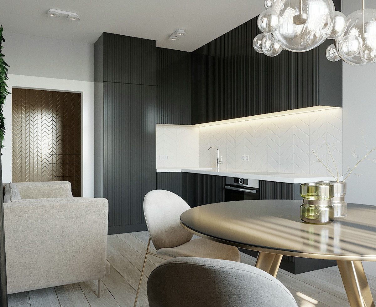 简约北欧风,深色系的高级美!-24