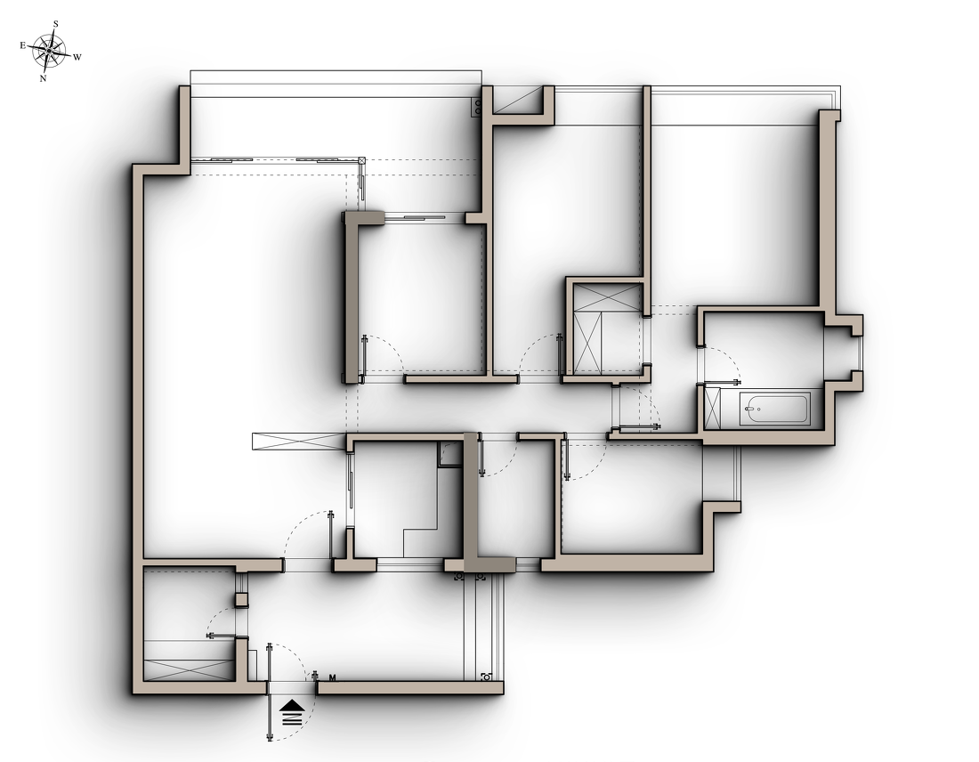 暮色之下|156m² 二手房爆改-39